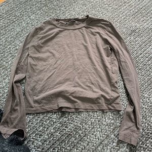 simple brown zara long sleeve